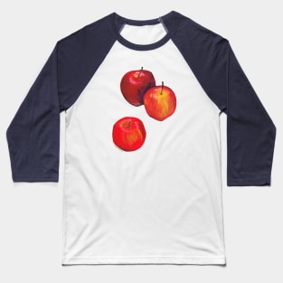 Three Apples - still life fruit for the cooking and gardening lover Baseball T-Shirt